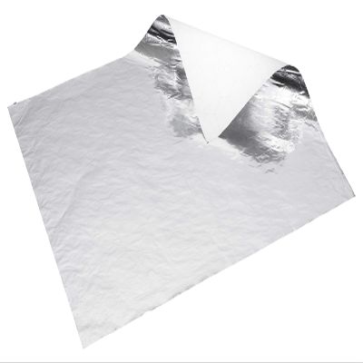 Pre Cut Insulated Foil Sandwich Wrap Sheets 14 x 16 inch  Silver Aluminum Honeycomb Wrap for Sandwiches, Burgers, BBQ, Takeout, Delis, and Restaurants (5000)