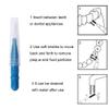 BlingKingdom 50pcs Soft Interdental Brush Teeth Dental Picks Floss Brush Refill Flosser Toothpick Cleaners Cleaning Tool - Blue view 3