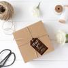 Andaz Press 100-Pack Personalized Baby Shower Favor Tags Rustic Wood Custom Cardstock Thank You for Celebrating Gift Tags with Bakers Twine for Baby Shower Party Favors 2 x 3.75-Inches view 2