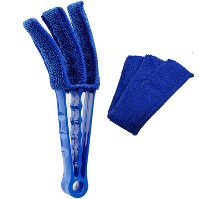 AKOAK Window Blinds Cleaning Brush, Fan Blade Cleaner, Ultra-fine Fiber Tube Sleeve, for Shutter, Vents, Air Conditioners, Disassembly and Washable Pack of 1 (Deep Blue)