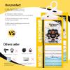 ZSZMFH 15 Pack Moisture Absorber & Max Odor Eliminator Hanging Bag, Charcoal Smell Remove Damp Musty Smell,Hanging Closet Dehumidifier Bags with 25g of Activated Charcoal (220g/pack) Yellow view 2