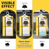 ZSZMFH 15 Pack Moisture Absorber & Max Odor Eliminator Hanging Bag, Charcoal Smell Remove Damp Musty Smell,Hanging Closet Dehumidifier Bags with 25g of Activated Charcoal (220g/pack) Yellow view 4