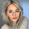 bullabulling Hollow Cat Eye Bifocal Reading Glasses, Photochromic Gray Sunglasses, 0.00/+2.50 Magnification for Women (silver, 2.0) view 4