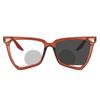bullabulling Hollow Cat Eye Bifocal Reading Glasses, Photochromic Gray Sunglasses, 0.00/+2.50 Magnification for Women (brown, 2.25) view 2