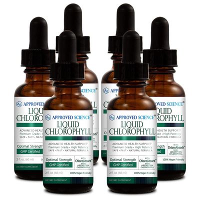 Approved Science Liquid Chlorophyll - 12 fl. Oz. - 60 mg ChloroAbsorb - Mulberry Leaf Extract - Energize the Body - Digestive and Immune Support - Natural Deodorant and Detox - Vegan - Made in the USA