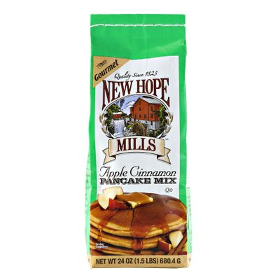 New Hope Mills Flavored Pancake Mix- Two 24 oz. Bags- Your Choice of 5 Different Varieties (Apple Cinnamon) - 2 PACK