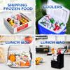 Dry Ice Packs for Shipping - Long Lasting ice Packs - 24+ Hour Freeze Power - BPA Free - 12 Pack Bulk 3 lb  Hielo Seco - Reusable Gel Bricks for Food view 2