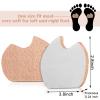 24 Pieces Foot Pads for Dancer Sesamoiditis Pads for Ball of Right Feet Pain Felt Forefoot Cushion Self Adhesive Foot Cushion for Men Women Dancing Pain Relief(Beige) view 2