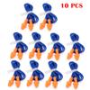 10 Pairs Silicone Ear Plugs Corded Ear Plugs for Sleeping Swimming Shooting, Reusable Ear Plugs Noise Cancelling and Hearing Protection view 2
