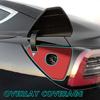 for 2020-2023 Tesla Model 3 / Model Y Charging Port Wrap Overlay (Gloss Red) view 2