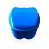 Sevenfly Denture Bath Case Cup Box Holder Storage Soak Container with Strainer Basket for Travel Cleaning,Navy Blue view 2