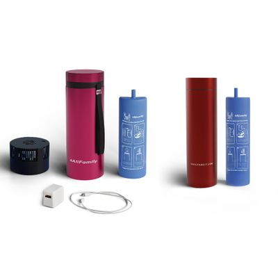 4ALLFAMILY Explorer Model Magenta + Nomad Medium Model RED