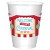 Amscan Carnival Clear/Red Printed Plastic Cups - 16 oz., Pack of 25 - Perfect for Birthdays, Halloween & Kids Parties view 1