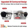 Astropic 3D Silk Eye Patch for Adults Kids | Medical Eyepatch for Glasses (Balck, Right Eye) view 2
