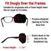 Astropic 3D Silk Eye Patch for Adults Kids | Medical Eyepatch for Glasses (Balck, Right Eye) view 4