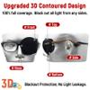 Astropic 3D Silk Eye Patch for Adults Kids | Medical Eyepatch for Glasses (Balck, Left Eye) view 2