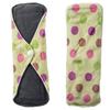 Aslana 6-Pack Reusable Cloth Menstrual Pads Sanitary Napkins for Regular Flow (M, Flower Art 4 Petal Red Green Blue Yellow) view 2