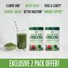 Country Farms Super Greens Natural Flavor, 50 Organic Super Foods, USDA Organic Drink Mix, Fruits, Vegetables, Super Greens, Mushrooms & Probiotics, Supports Energy, 40 Servings, 10.6 Oz, 2 Pack view 3