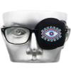 Astropic 3D Silk Eye Patch for Adults Kids | Medical Eyepatch for Glasses (Balck - Wisdom Eye, Left Eye) view 1