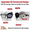 Astropic 3D Silk Eye Patch for Adults Kids | Medical Eyepatch for Glasses (Balck - Wisdom Eye, Left Eye) view 2