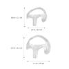 2 Pairs Airplane Ear Plugs Noise Cancelling earplugs Ear Plug for Sleeping Ear Plugs Silicone Ear Plugs Noise Ear Plugs Clear Silicone Soft Ear Plugs for Plane Triangle air Duct view 4