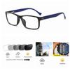 bestsight1936 Men Women Rectangle Nerd Geek Auto Gray Lens Reading Glass view 2