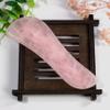 1PC Rose Quartz Gua Sha Board Natural Pink Jade Stone Body Facial Eye Scraping S Shape guasha Massage Tool - (Color: 1pc) view 2