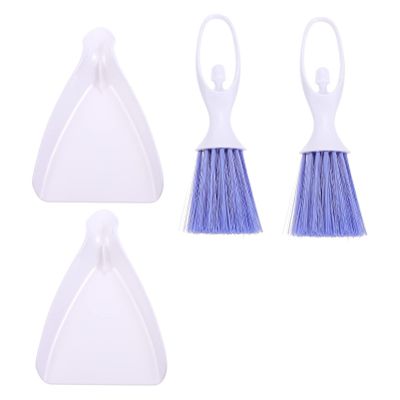 balacoo 2sets Mini Brooms and Dustpans for Pet Cage Cleaning Hamster Sweeping Tools and Sturdy Design for Easy Cleaning of Shavings and Debris Random Color
