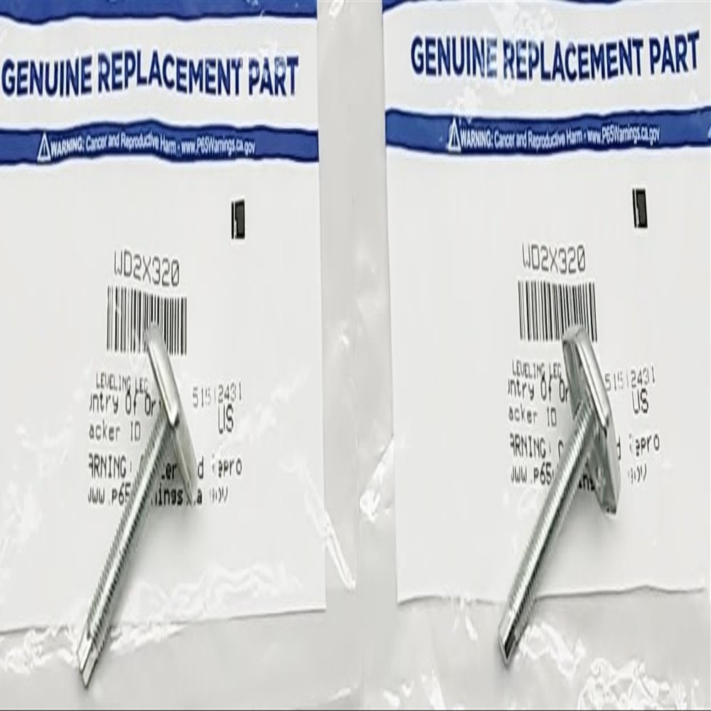 AH261477 Dishwasher Leveling Leg - New - Set of Two (2) - Genuine OEM - AM 6-5-4 - EA251122