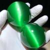 2 Inch Green Artificial Cat Tiger Eye Crystal Baoding Balls, Hand Therapy Balls, Stress Balls to Relief Stress, Chinese Meditation Balls with Carry Pouch (Box-Packed) M20 view 2