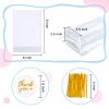Cherodada Clear Cellophane Treat Bags with Ties, 6"x 9" (100 pcs) Bottom Gusset Bags for Gift Wrapping, Party Favors, Candies, Cookies, Chocolates, Popcorn view 2