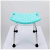 stool Adjustable Aluminum Alloy Shower Chair- Nonslip Bath with Padded Seat Holes for Bathtub and Bathroom- Nonskid Bathing Bench for Elderly, Senior and Handicap with Side Handles (Color : Green) view 2