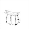 stool Adjustable Aluminum Alloy Shower Chair- Nonslip Bath with Padded Seat Holes for Bathtub and Bathroom- Nonskid Bathing Bench for Elderly, Senior and Handicap with Side Handles (Color : White) view 2