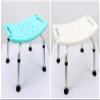 stool Adjustable Aluminum Alloy Shower Chair- Nonslip Bath with Padded Seat Holes for Bathtub and Bathroom- Nonskid Bathing Bench for Elderly, Senior and Handicap with Side Handles (Color : White) view 3
