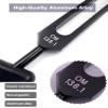 OM 136.1Hz Tuning Fork Weighted, Heart Chakra Tuning Energy Fork for Sound Healing, Meditation, Immune System and Circulatio, Perfect Healing Musical Instrument, Black view 3
