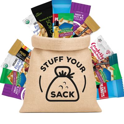 Healthy Nut Snack Packs  25 Count Assortment of Almond, Cashew, Pistachio, and Mixed Nut Portions  ProteinRich, GlutenFree Snack Box by Stuff Your Sack