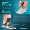 BraceAbility AFO Foot Drop Brace - Adjustable Soft Ankle Foot Orthosis Drop Foot Brace for Men and Women, Walking with Shoes, Toe Lifter Support, Dorsiflexion Assist Brace Fits Left or Right (S/M) view 4