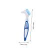 Healifty Portable Toothbrush with Tooth Box Creative Double- Design for Cleaning of Dentures for Travel and Daily Use Lightweight and Easy to Carry view 2