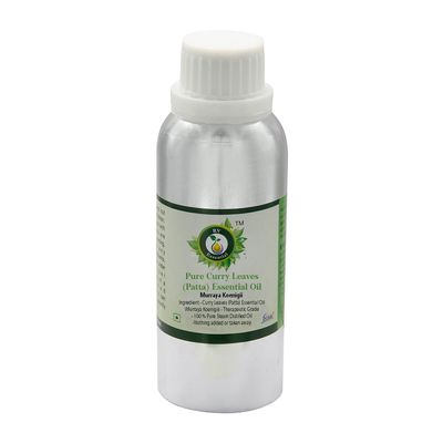Curry Leaves Essential Oil | Murraya Koenigii | Curry Leaves Oil | Curry Leave Oil | for Hair | 100% Pure Natural | Steam Distilled | Therapeutic Grade | 1250ml | 42oz by R V Essential