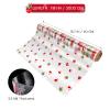 Toyvian Christmas Cellophane Wrap Roll - Santa Claus Pattern Cellophane Wrapping Paper, 100 Ft X 15.7 Inch, 2.5 Mil Thickness Xmas Clear Wrap Roll for Gift Baskets Crafts Flower Treat Packing view 3