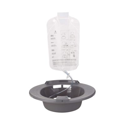McKesson Sitz Bath with 2000 mL Bag, Plastic, Graphite, 500 mL Increments up to 2000 mL, 10 Count