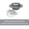 McKesson Sitz Bath with 2000 mL Bag, Plastic, Graphite, 500 mL Increments up to 2000 mL, 10 Count view 3