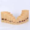 100pcs Packing Zip lock Kraft Paper Window Bag Stand up Gift Dried Food Fruit Tea packaging Pouches Zipper Self Sealing Bags (18X30cm) view 1