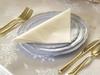 " OCCASIONS " 120 Plates Pack,(60 Guests) Heavyweight Premium Wedding Party Disposable Plastic Plates Set -60 x 10.25'' Dinner + 60 x 7.5'' Salad/Dessert (Rochelle Blue and Gold) view 4