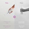 Frida Mom Upside Down Peri Bottle Sprayer, Perineal Care & Postpartum Recovery, Portable Travel Bidet & Perineal Cleanser with Travel Bag, Postpartum Essential, Gray view 4