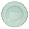 OCCASIONS 120 Plates Pack, Heavyweight Disposable Wedding Party Plastic Plates (9'' Luncheon Plate, Rochelle Seafoam/Mint & Gold) view 2