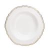 " OCCASIONS " 60 Plates Pack, Premium Heavyweight Disposable Wedding Party Plastic Bowls (10 oz Soup/Dessert Bowl, Rochelle White & Gold) view 1