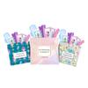 3 x Menstrual All-in-One Kits - Assorted Colors | Convenience on The Go | Single Period Kit Packs | Individually Wrapped Feminine Hygiene Products (Under The Sea/Light Rose/Butterflies) view 1