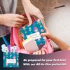 3 x Menstrual All-in-One Kits - Assorted Colors | Convenience on The Go | Single Period Kit Packs | Individually Wrapped Feminine Hygiene Products (Under The Sea/Light Rose/Butterflies) view 3