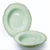 " OCCASIONS " 60 Plates Pack, Premium Heavyweight Disposable Wedding Party Plastic Bowls (10 oz Soup/Dessert Bowl, Rochelle Seafoam/Mint & Gold) view 1